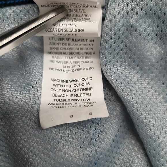 Nike Shorts Mens Large Blue Swim Trunks Lined Striped Geometric Swoosh Logo - Picture 7 of 14